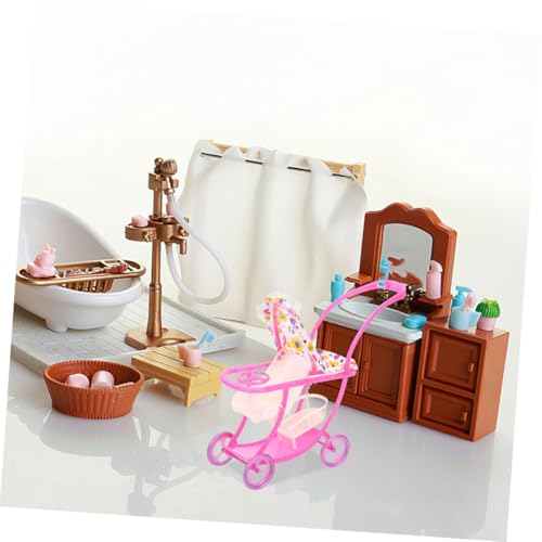HEMOTON 2er-Pack Mini-puppenwagen-spielzeugset Im Japanischen Stil Realistischer Puppenwagen Für Puppenhaus Und Fantasievolles Spielen – Bild 5