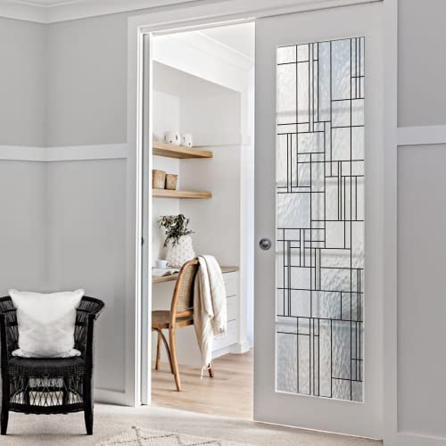 Liveinurban SE110-45X310-FBA Geometric Transparent Static Cling Window Film thumb #1