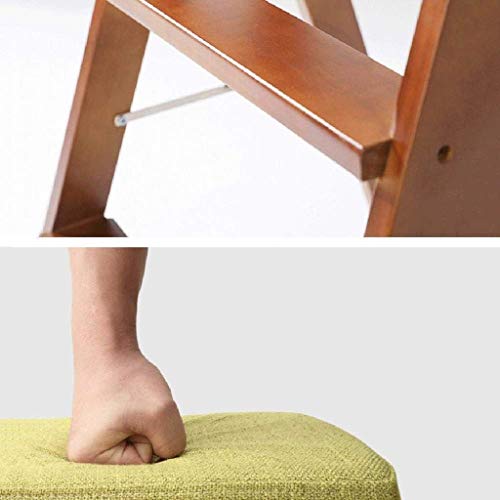 Escalera portátil para el hogar con peldaños estables de madera 4