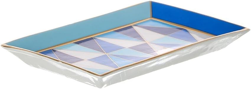 Jonathan Adler Sorrento Rectangle Trinket Tray, Blue