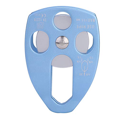 Mountaineering Pulley, High Strength 32KN Rock Climbing Roller Pulley Gear for Outdoor Rock Climbing