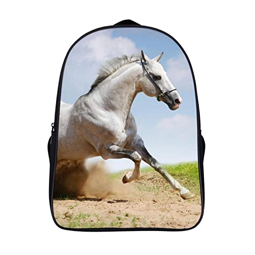 Sac à dos cheval dos soulagé et grand volume 40cm pour collège et ados