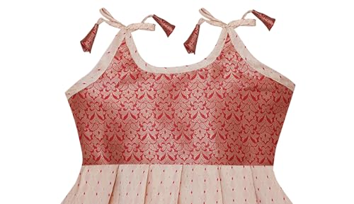 PW PLATYPUS WORLD Baby Girl's New south Indian traditional pattu pavadai Jecquard lehengha choli