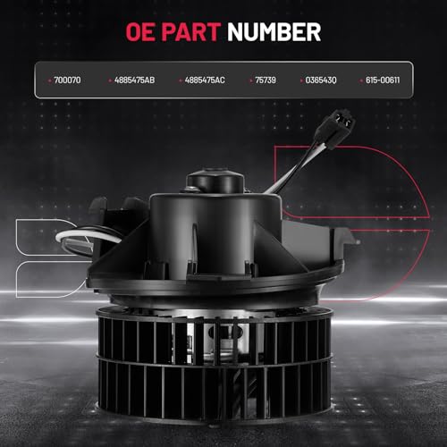 Image of BDFHYK AC Heater Blower Motor Fan 700070 Compatible with Chrysler Pacifica Town & Country Voyager,Compatible with Dodge Caravan Grand Caravan,HVAC Blower Motor Assembly 4885475AC 75739 4885475AB