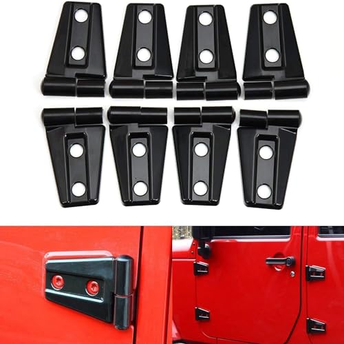 Caches de charnière de porte Unifizz pour finition Jeep Wrangler JK