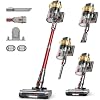 AIPOWAY 650W Cordless Vacuum Cleaner with 55KPa Flagship Suction, 75-Min Extended Runtime 2.5L Dual-Cup Capacity, Anti-Tangle Brush & Self-Standing Design HEPA Filtration for Furniture Carpet Pet Hair
