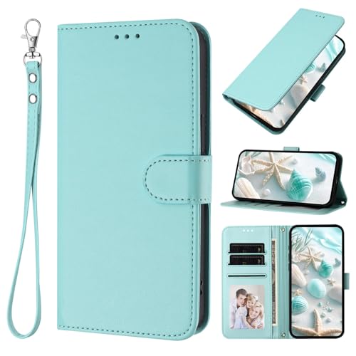 XINQCASE per Xiaomi Redmi Note 8 Pro, Custodia a Portafoglio in Pelle PU [Tracolla Staccabile], Flip Libro Custodia Cover per Redmi Note 8 Pro, Menta Verde