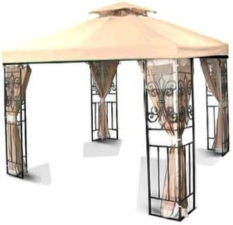 10 X 10 Replacement Gazebo Canopy Beige Top