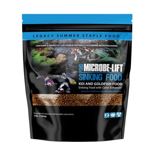Microbe-Lift MLLSPMD Sinking Fish Food Pellets for Ponds, Water Gardens, and Fountains, for Live...