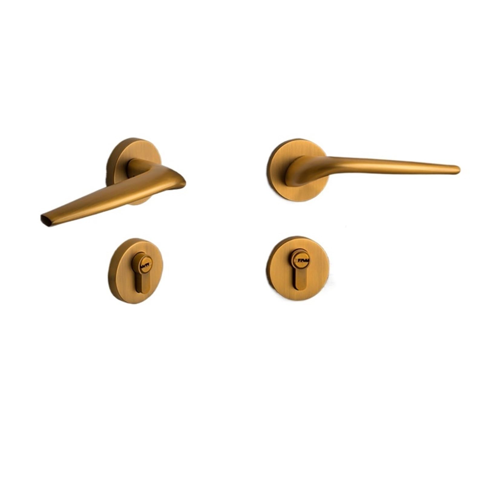 Serrure de porte double en bronze A01 pour grand bureau et chambre de villa