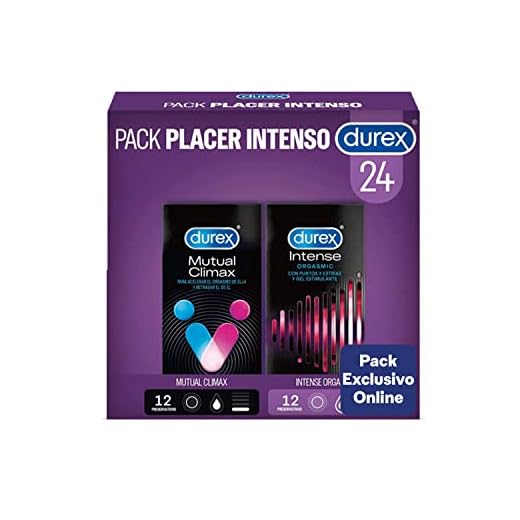 Durex Pack Placer Intenso - Mutual Climax + Intense - 24 Condones