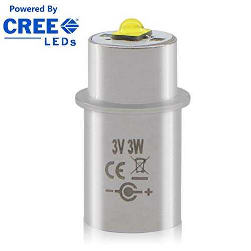 LudoPam Maglite LED Bulb CREE XP-G3 Upgrade Conversion Kit 2 Cell D or