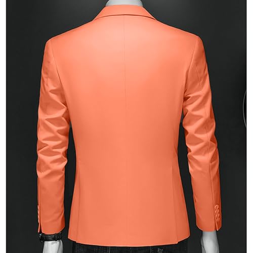 Men's Slim Fit Business Blazer Stylish Casual Versatile Suit Jacket Solid Color Banquet Plus Size Sport Coat4