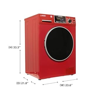 Equator All-in-One Washer Dryer VENTLESS/VENTED PET cycle 1.62cf/15lbs 110V (Merlot)