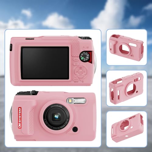 Funda de silicona para cámara Olympus Tough TG-7 (Rosa) miniatura 5
