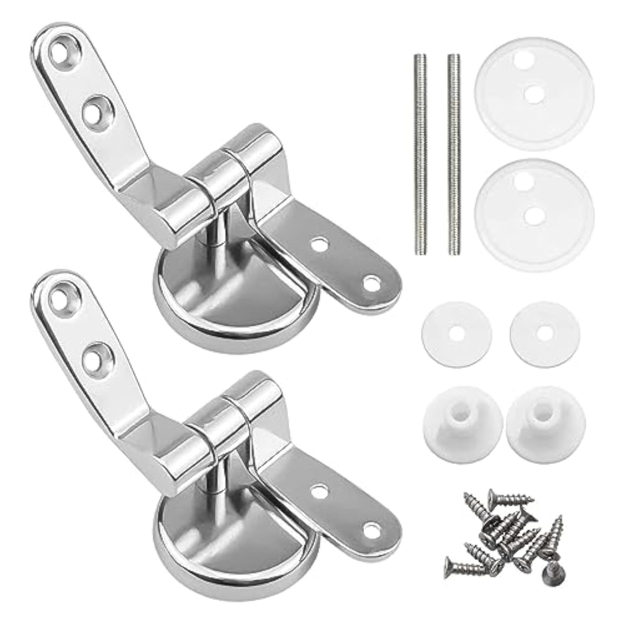 Universal Adjustable Replacement Hinges for Toilet Lid
