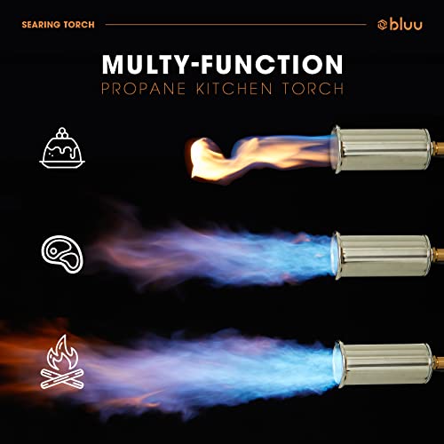 BLUU-Grill-Cooking-Propane-Torch-Sous-Vide-Outdoor-Charcoal-Starter-Professional-Grilling-Torch-Lighter-Kitchen-Tool-Culinary-Torch-Gun-for-People-Who-Want-The-Best-Torch-for-The-Job