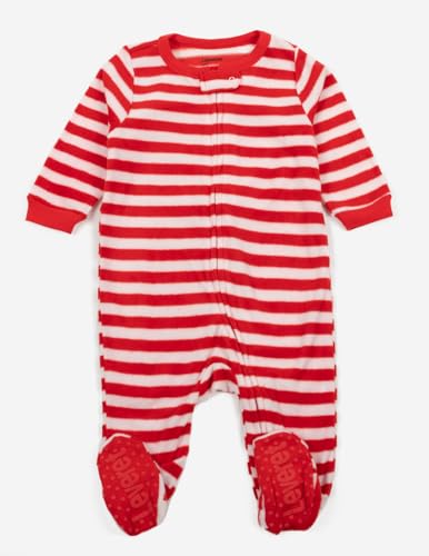 Image of Leveret Fleece Baby Boys Girls Footed Pajamas Sleeper Kids & Toddler Christmas Pajamas (3 Months-5 Toddler)