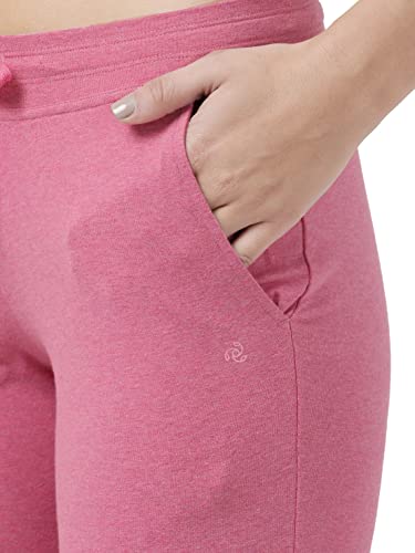 Image of Jockey 1302 Women Super Combed Cotton Elastane Stretch Relaxed Fit Trackpants with Side Pockets