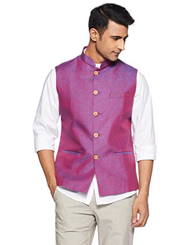 Image of Ethnix by Raymond Men's Jacket (RTUA00082-L8 Dark Pink 104)
