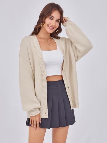 Arolina Cardigan Sweaters for Women Chunky Knit Long Sleeve Button Down Sweater 2025 Fall Trendy Oversized Jacket Coats2