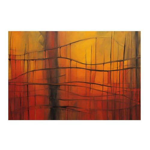 Art abstrait grand poster mural pour raviver un mur blanc 50x50