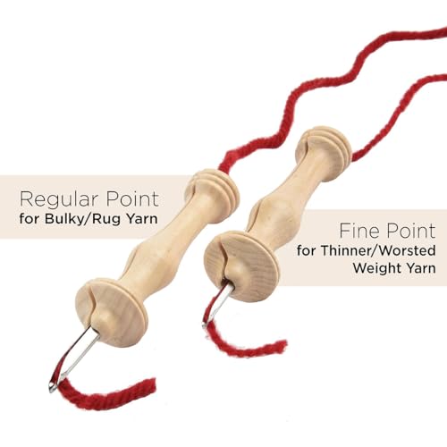 Aguja Oxford Punch Needle regular de madera natural de 6mm para bordado 3