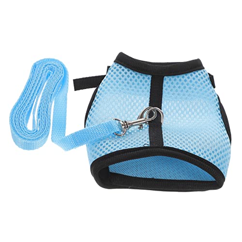Totority 1Set Adorable Rabbit Harness with Leash Comfortable Walk Traction Ropes for Guinea Pig Hamster and Pets Stylish Pet Costume Decoration for Outdoor Adventures
