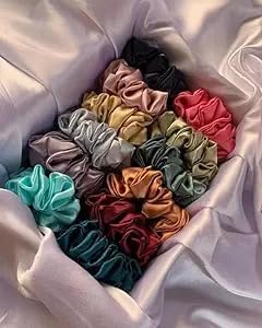 Rosevelt™ Classic Satin Silk Scrunchies For Women And Girls Set Of 6 Scrunchie for Less Hair fall Hairbands Rubber Band Scrunchies For Girls Best Gift For Mom, Sister And Girlfriend, Multicolor (B0CW95Z8ZN) Amazon Price History, Amazon Price Tracker
