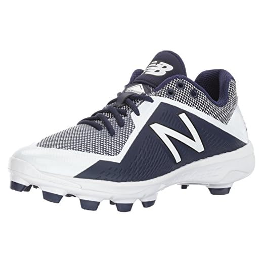 New Balance Men's 4040 V4 TPU Molded Baseball Shoe, Navy/White, 16 D US