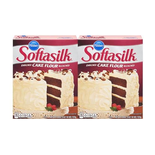 Image of Pillsbury Softasilk Enriched & Bleached Cake Flour, 26 oz - Palatize Pack of 2