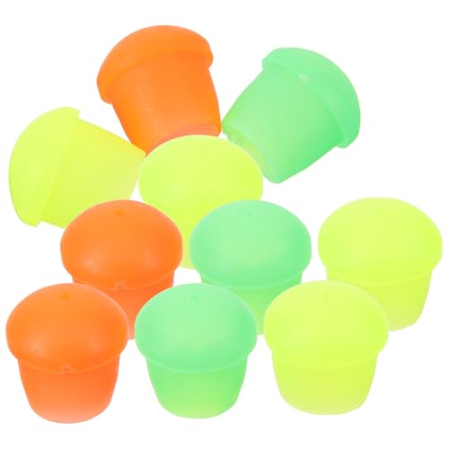 PACKOVE Tapas de Silicona para Cañas de Pescar, 10 Unidades, Protección Trasera Orificio Pequeño, Accesorios para Pesca al Aire Libre, Soporte Práctico y Reutilizable para Color Aleatorio