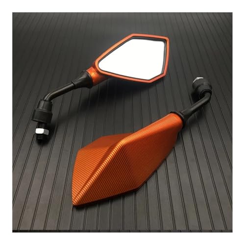 Espejos retrovisores para motocicleta y scooter par de espejo convexo de 10mm para manillar