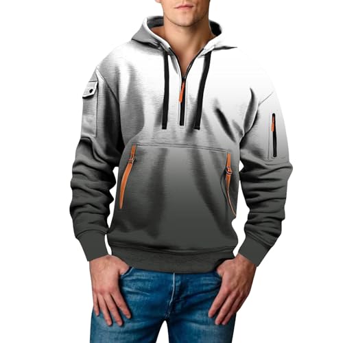 Sudadera juvenil moderna hombre para abrigarse en otoño con estilo estampado 3D lobo blanco XXL