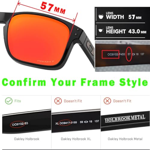 Image of 4 Pairs Polarized Replacement Lenses for Oakley Holbrook OO9102 Sunglasses