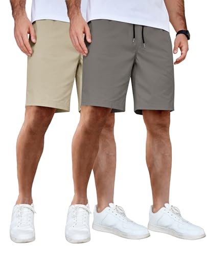 COOFANDY Men's Casual Summer Beach Shorts Classic Fit Dress Shorts