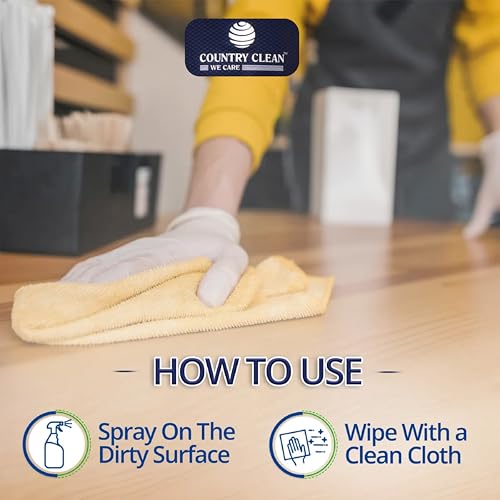 Image of Glass Cleaner Spray- 500 ml, Round Bottle Car Glass Cleaner Liquid and All Surface Solution for Car, Kitchen and Home Surfaces with microfiber cloth