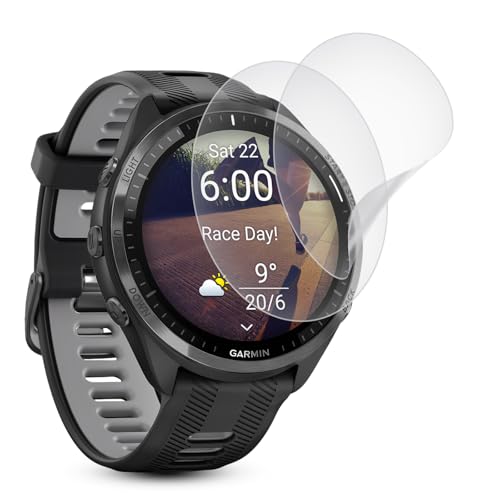 �y�A���`�O���A �t�B���� 2���Z�b�g�z�Ή� GARMIN(�K�[�~��) Forerunner 965 �ی�t�B���� �� TPU�f�� for Forerunner 965�ی�t�B���� �\��t���ȒP/�S�ʕی�/�C�A�Ȃ�/�w��h�~/�X�N���b�`�h�~/�����ɂ��� f