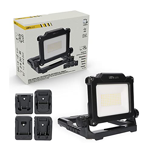 Proventa WorkLight Foco de trabajo LED 20W compatible con baterías recargables 18V