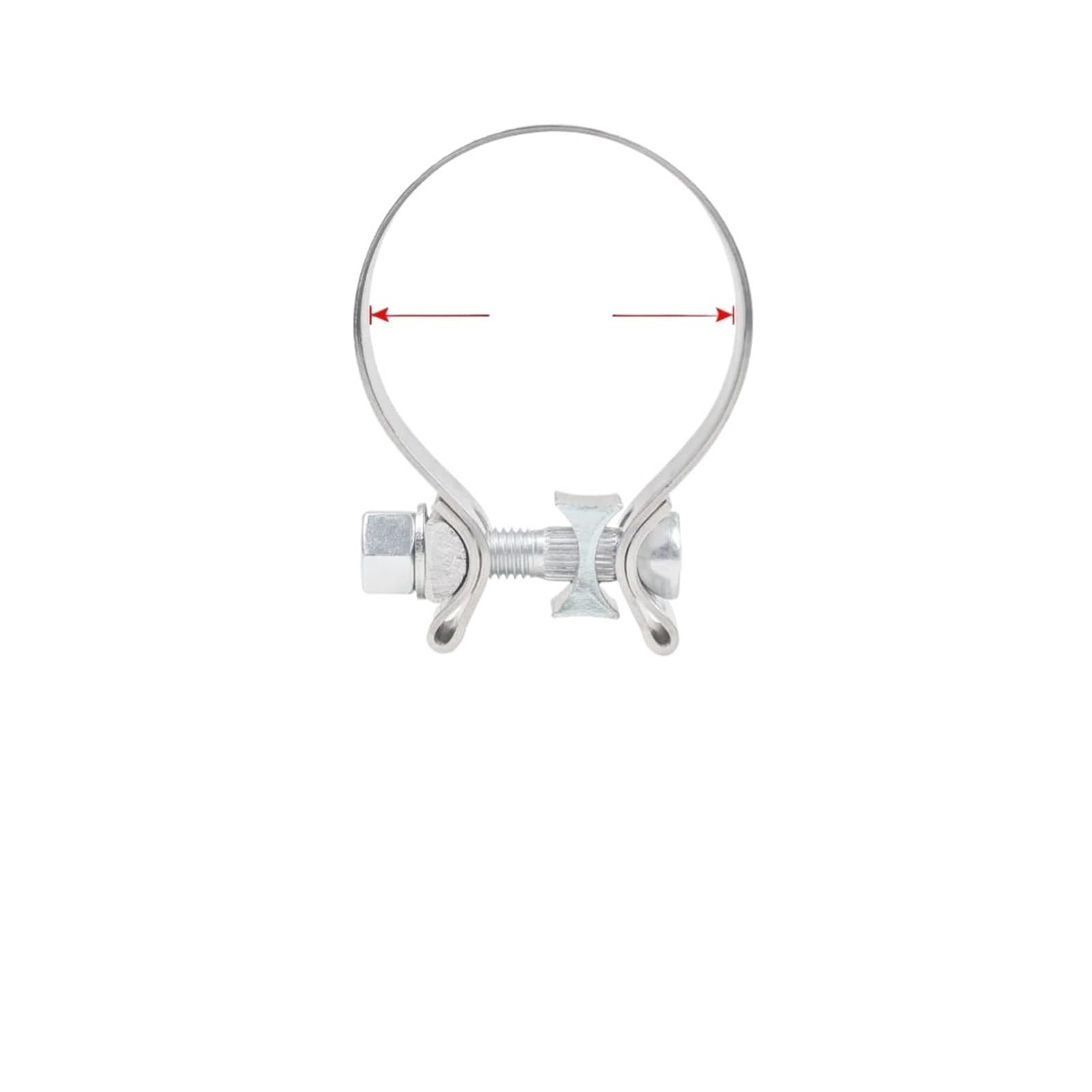 Pengwei 2Inch 5Pc Butt Joint Exhaust Band Clamp 2 .25 .5 .75 3 304 Stainless Steel