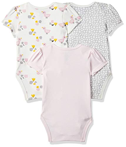 Image of miniklub Infant Girls Pack of 3 Printed Bodysuits