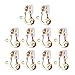 Ocobudbxw 10Pc Convertisseur de Boucles d'oreilles à Clipser Cerceau d'oreille Non percé avec Coussin de Boucle d'oreille Confortable