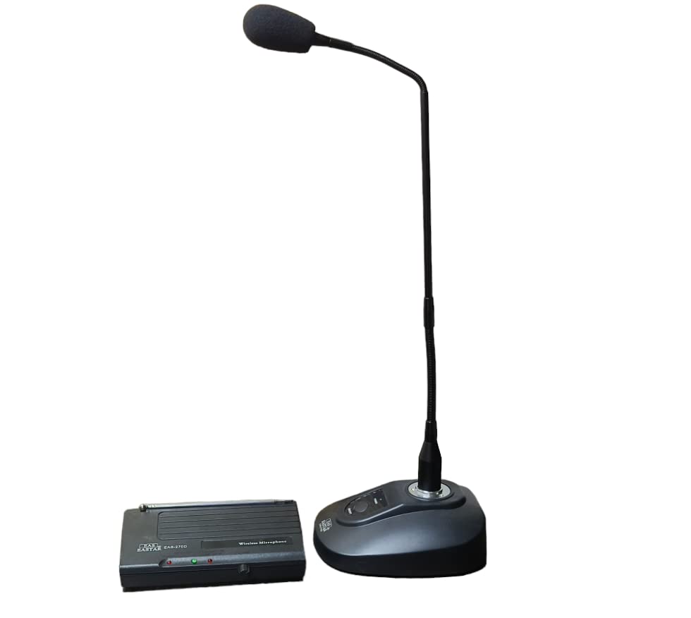 Image of kh Professional VHF Wireless Conference Microphone System, Gooseneck Design with Base Station, Audio for Meetings and Seminars