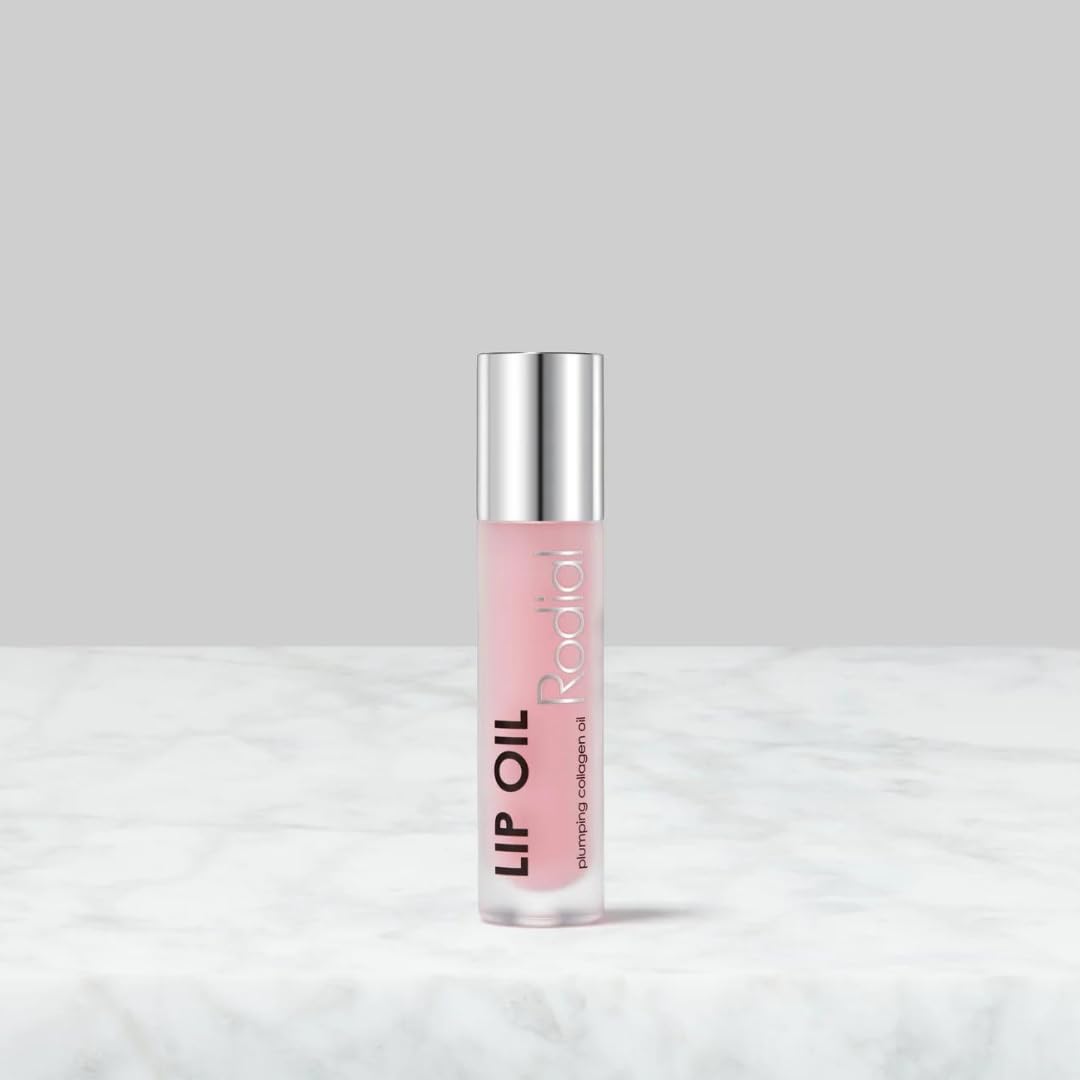 Rodial Plumping Collagen Lip Oil 4ml - Olio Labbra Idratante e Volumizzante al Collagene Vegano con Olio di Macadamia e Jojoba, Formula Ultra Nutriente per Labbra Morbide e Setose