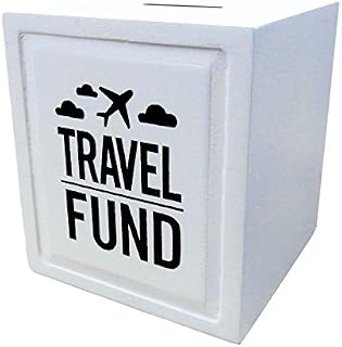 Travel Fund Piggy Bank - Wedding and Travel Gift Ideas - Money Box - House Warming and Retirement Gifts for Travelers