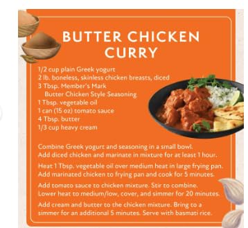 Herb and Pepper Seasoning Mix, 2-Pack Spice Blend (8.4 oz., Butter Chicken Seasoning)