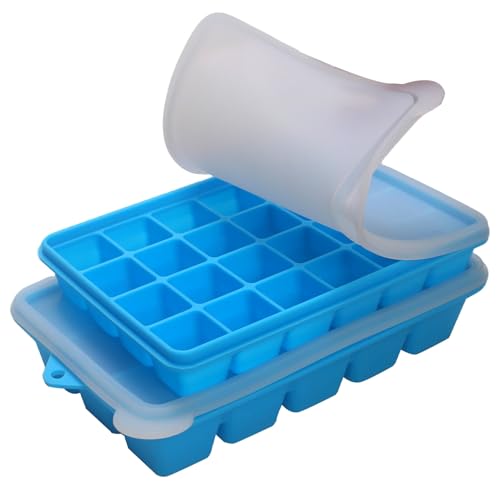 Molde Congelador Silicona 1 y 2 Cucharadas 2 Pzas Azul miniatura 1