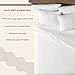 Mayfair Linen 100% Egyptian Cotton King Size Duvet Cover - Luxury 800 Series Tranquil Collection Cotton King Duvet Cover (White), Soft, Cooling Comforter Covers with Zipper Closure