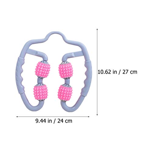 EXCEART Rolo de massagem portátil para perna com ponta de gatilho para braço de coxa e pescoço