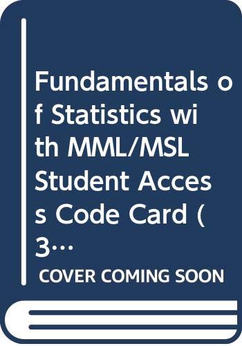 Fundamentals of Statistics with MML/Msl Student... 0321688066 Book Cover